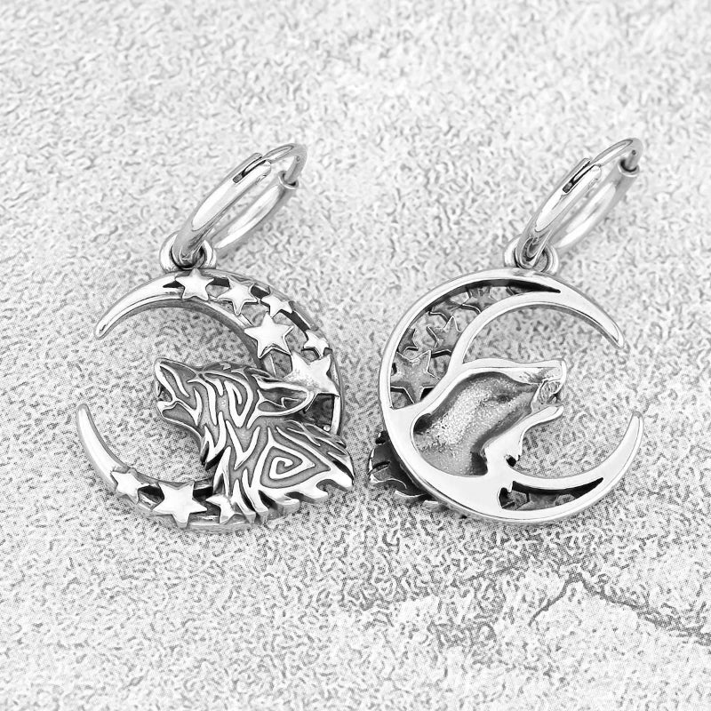 Aretes Colgantes Vikingos Fenrir