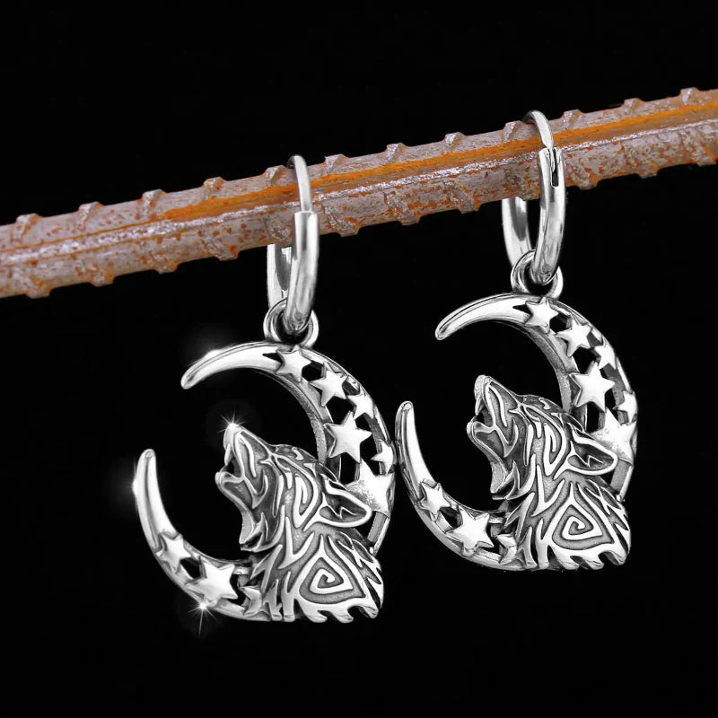 Aretes Colgantes Vikingos Fenrir