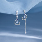Aretes Colgantes Luna para Mujer