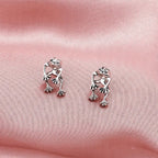 Aretes para Mujer Rana plata