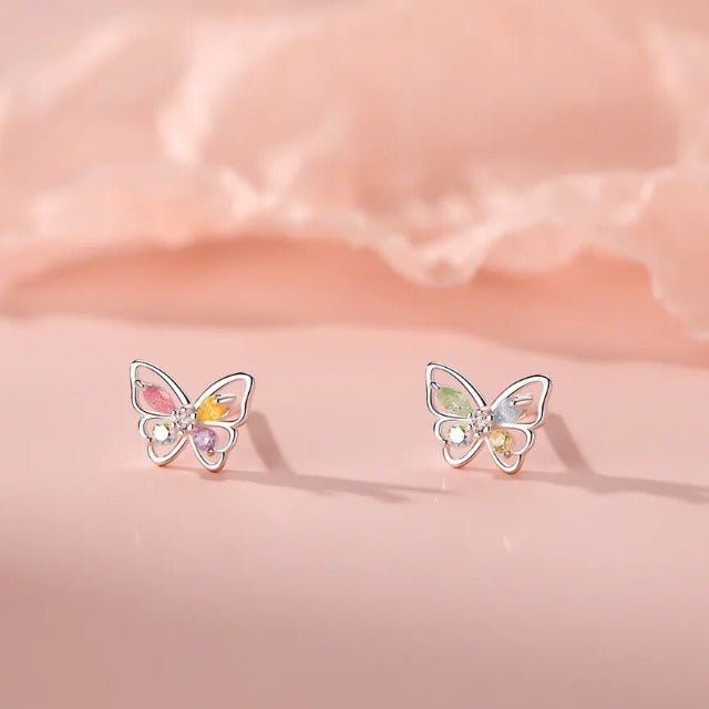 Aretes de Mariposa para Mujer