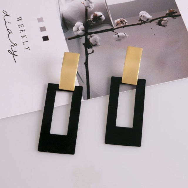Pendientes Colgantes Rectangulares