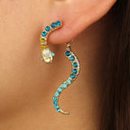 Aretes Serpiente para Mujer