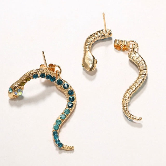 Aretes Serpiente para Mujer