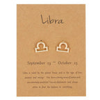 Aretes Signo del Zodiaco 12 Constelaciones libra