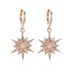 Aretes Sol para mujer de oro