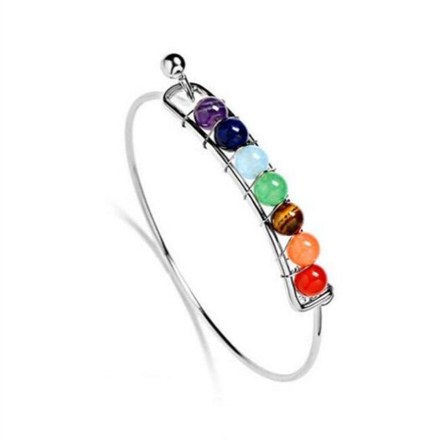 Pulsera 7 Chakras en Plata