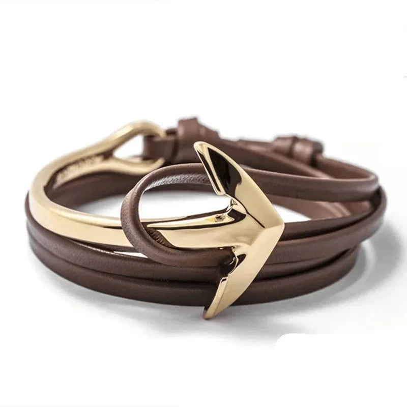 Pulsera ajustable ancla marina 