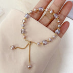 Pulsera Amatista en Perlas de Piedras Naturales Gourmet para Mujeres
