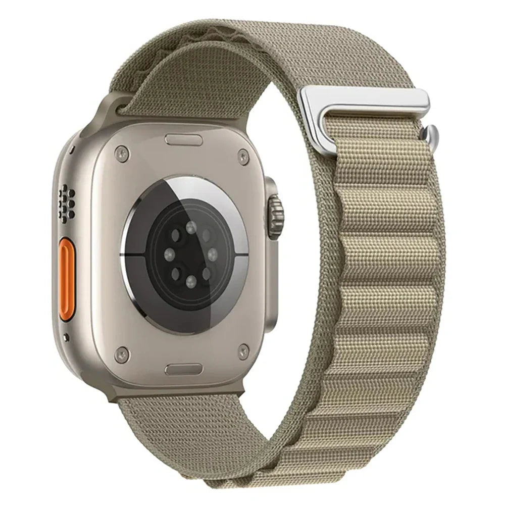 Pulsera Apple Watch con hebilla deportiva verde oliva
