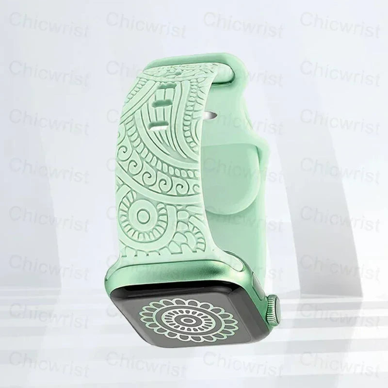 Pulsera Apple Watch con Motivos verde