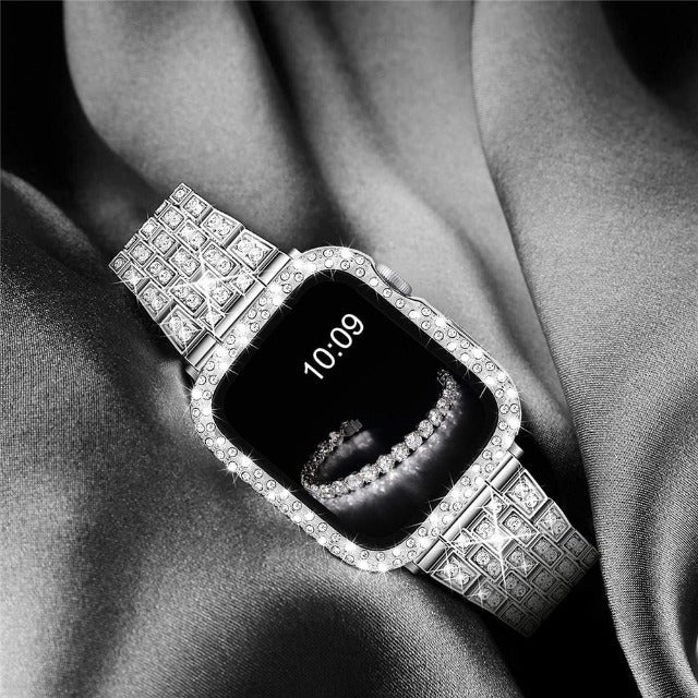 Pulsera Apple Watch con Caja de Diamantes