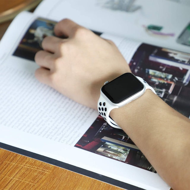 Correa deportiva para Apple Watch blanca