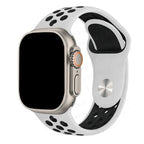 Correa deportiva para Apple Watch blanca y negra