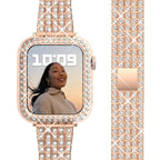 Pulsera Apple Watch Diamante para Mujer oro rosa
