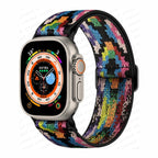 Correa Apple Watch en Nylon Tejido arcoíris