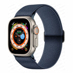 Correa Apple Watch en Nylon Tejido azul marino