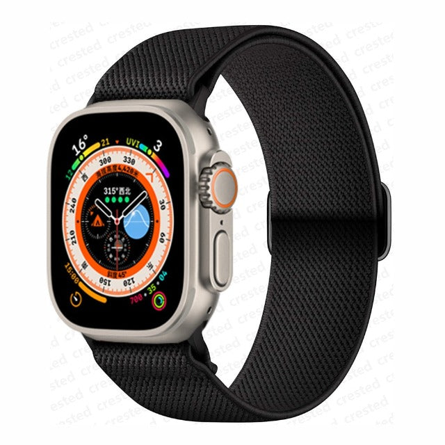 Correa Apple Watch en Nylon Tejido negro