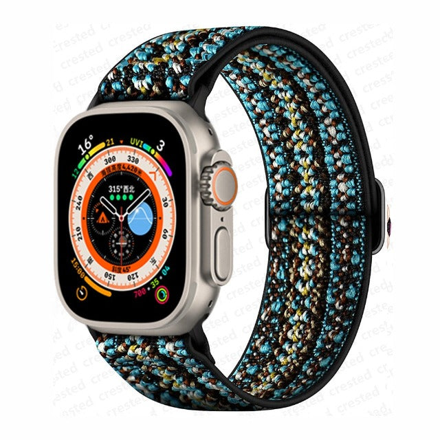 Correa Apple Watch en Nylon Tejido turquesa