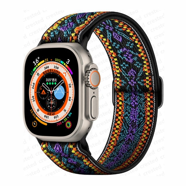 Correa Apple Watch en Nylon Tejido violeta
