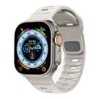 Correa Apple Watch de silicona quirúrgica beige