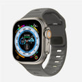Correa Apple Watch de silicona quirúrgica gris