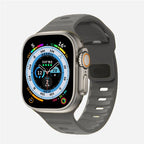 Correa Apple Watch de silicona quirúrgica gris