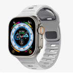 Correa Apple Watch de silicona quirúrgica gris