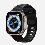 Correa Apple Watch de silicona quirúrgica negra