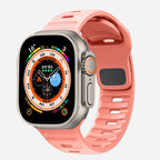 Correa Apple Watch de silicona quirúrgica rosa