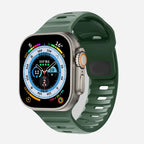 Correa Apple Watch de silicona quirúrgica verde