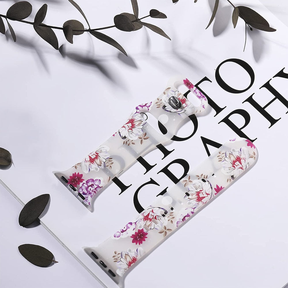 Pulsera para Apple Watch Mujer Estampado Floral