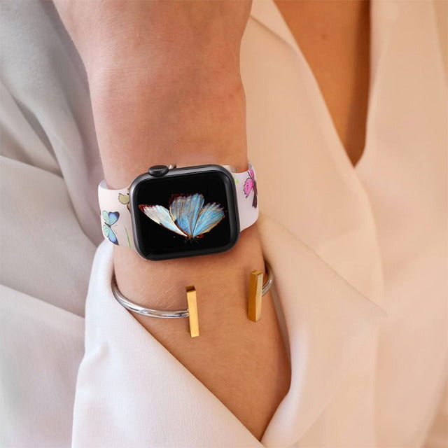 Pulsera para Apple Watch Mujer Estampado Floral