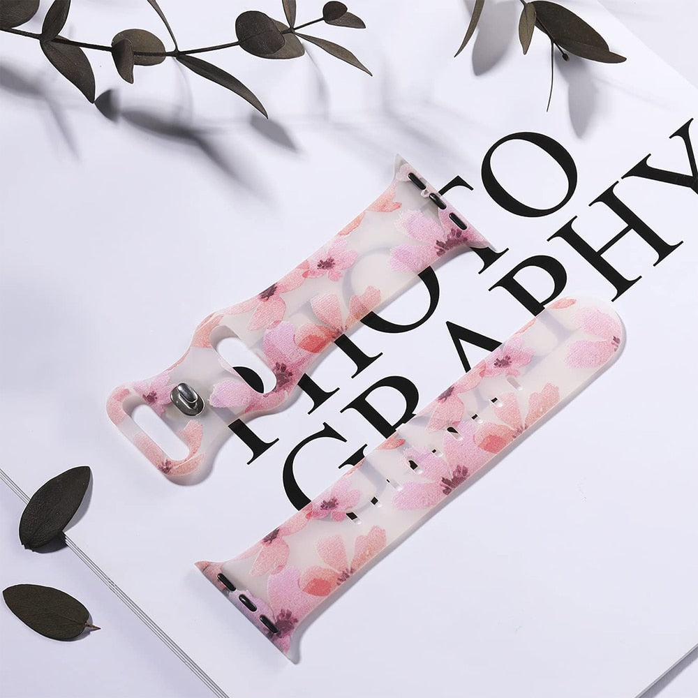 Pulsera para Apple Watch Mujer Estampado Floral