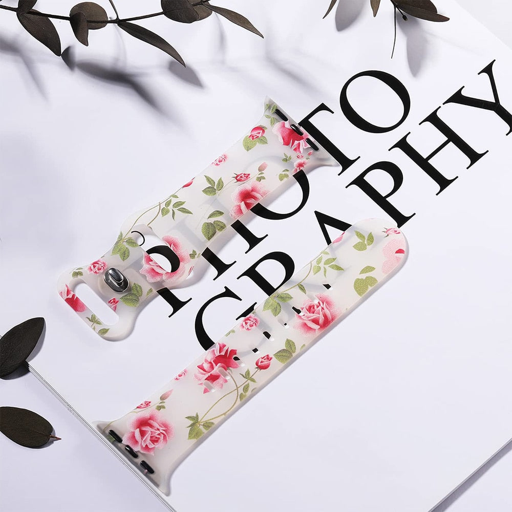 Pulsera para Apple Watch Mujer Estampado Floral