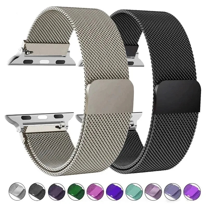 Pulsera Magnética para Apple Watch en Acero