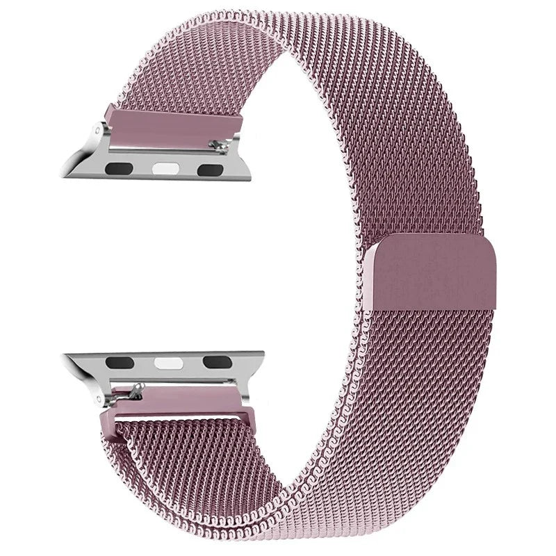 Pulsera Magnética para Apple Watch en Acero Fucsia