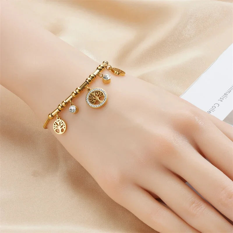 Pulsera Árbol de la Vida con Circonio