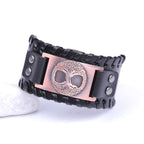 Pulsera Árbol de la Vida Hombre negro y cobre