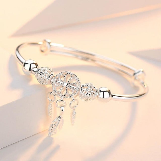Pulsera Atrapasueños Gourmette en Plata