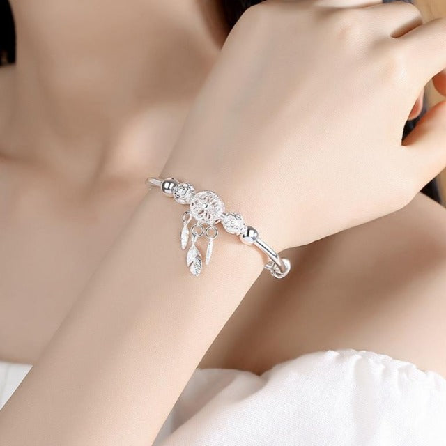 Pulsera Atrapasueños en Plata