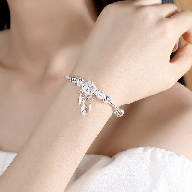 Pulsera Atrapa Sueños con Plumas