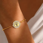 Brazalete con Árbol de la Vida en oro