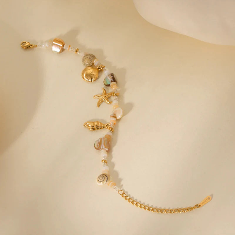Pulsera con Conchas y Nácar