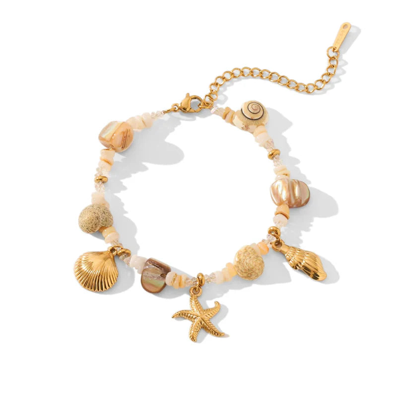 Pulsera con Conchas y Nácar
