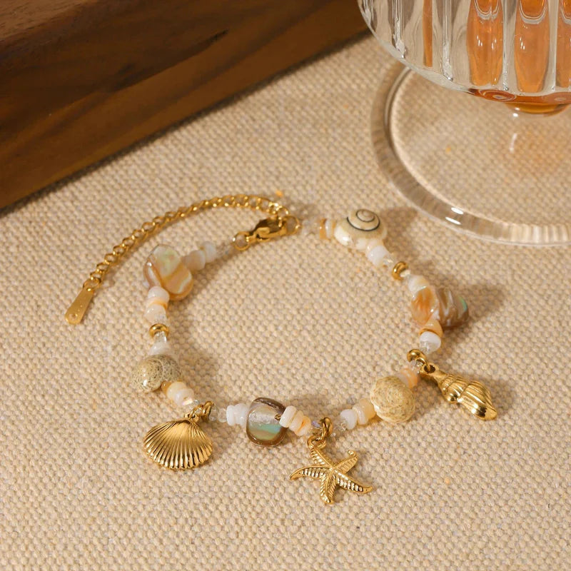 Pulsera con Conchas y Nácar