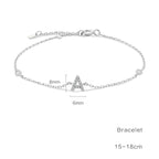 Pulsera con inicial de diamantes de imitación