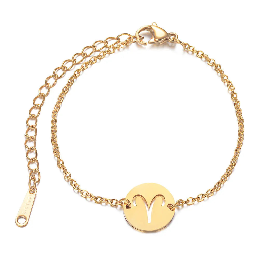 Pulsera con Colgante del Signo del Zodiaco Astrológico aries