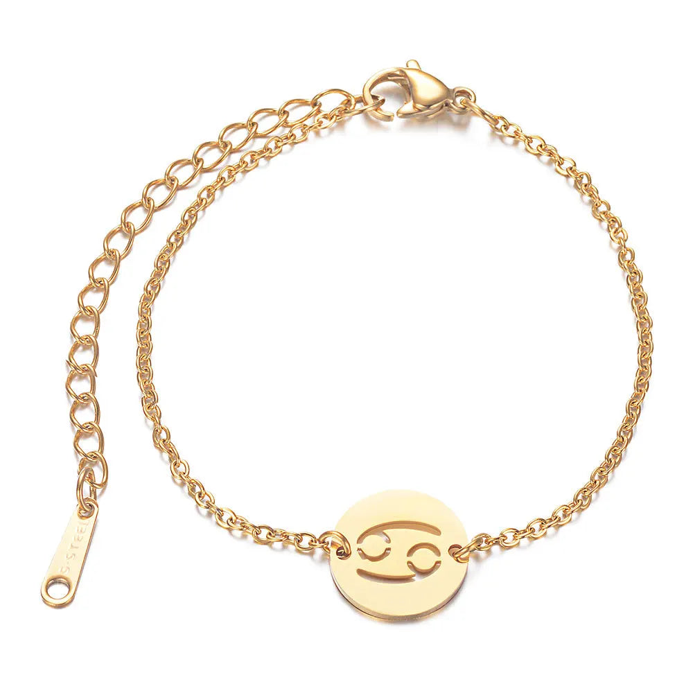 Pulsera con Colgante del Signo del Zodiaco Astrológico cáncer