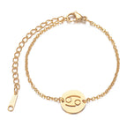 Pulsera con Colgante del Signo del Zodiaco Astrológico cáncer